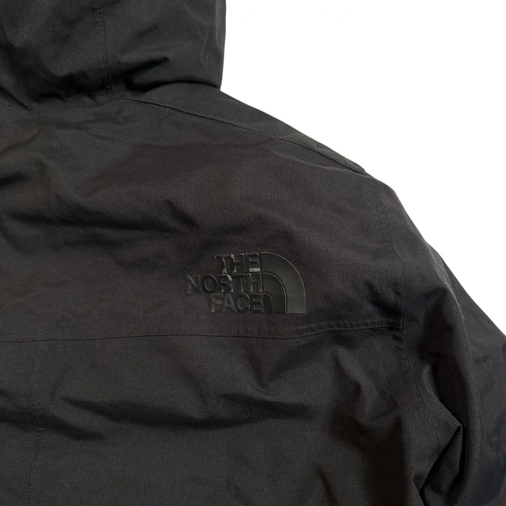 The North Face Parka Mens Small Black 550 Down Insulated Hooded Jacket NF0A33RE